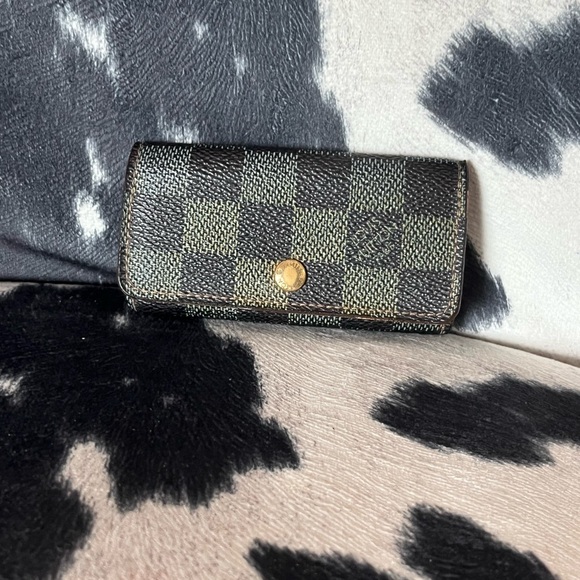 Louis Vuitton Damier Ebene Four Key Holder Mini Wallet FL3087 - Picture 2 of 15